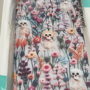 Floral Skeleton iPhone Case – iPhone 15 Plus